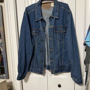 Vintage Ce Schmidt Denim Jacket Adult Large Trucker Barn Chore Workwear